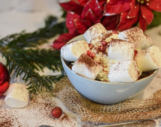 A shared table set for a family-style Italian meal